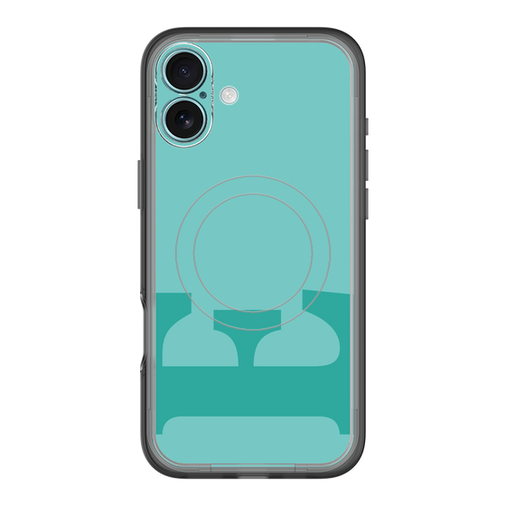 スリムプロテクションプレミアムケース with MagSafe［ オリジナル - initial color - E light green ］