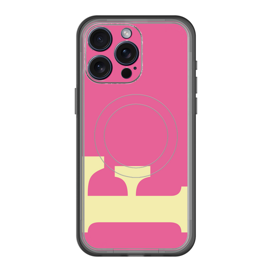 スリムプロテクションプレミアムケース with MagSafe［ オリジナル - initial color - F pink ］