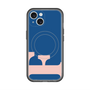 スリムプロテクションプレミアムケース with MagSafe［ オリジナル - initial color - F navy ］