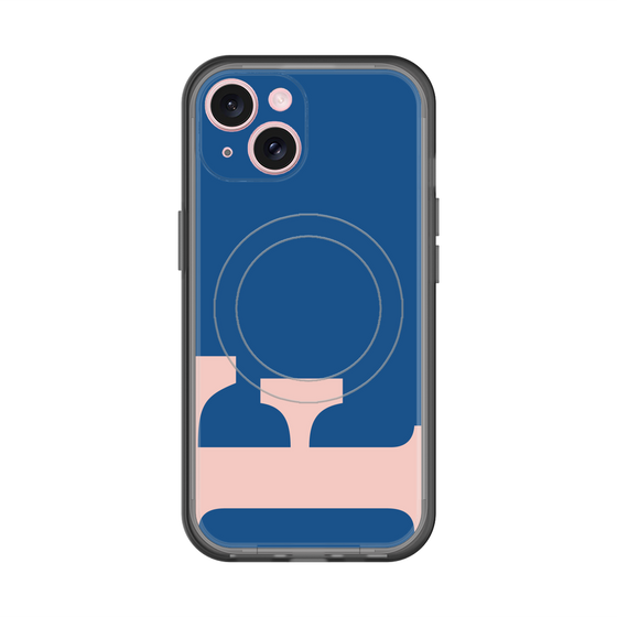スリムプロテクションプレミアムケース with MagSafe［ オリジナル - initial color - F navy ］