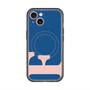 スリムプロテクションプレミアムケース with MagSafe［ オリジナル - initial color - F navy ］
