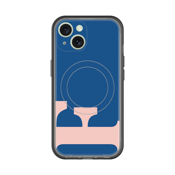 スリムプロテクションプレミアムケース with MagSafe［ オリジナル - initial color - F navy ］