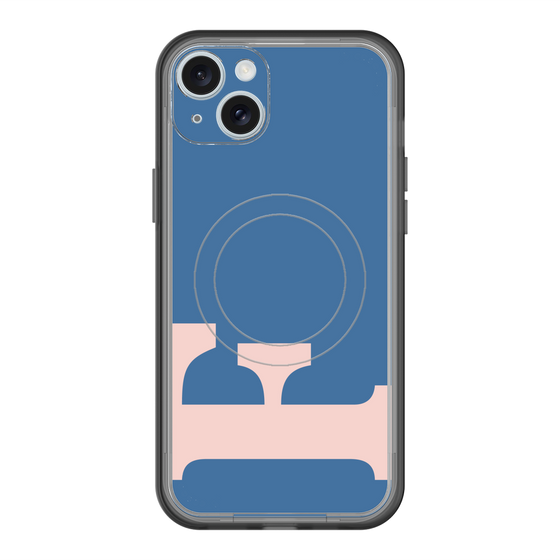 スリムプロテクションプレミアムケース with MagSafe［ オリジナル - initial color - F navy ］