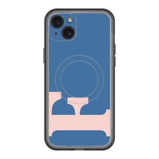 スリムプロテクションプレミアムケース with MagSafe［ オリジナル - initial color - F navy ］