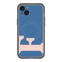 スリムプロテクションプレミアムケース with MagSafe［ オリジナル - initial color - F navy ］