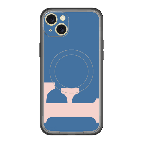 スリムプロテクションプレミアムケース with MagSafe［ オリジナル - initial color - F navy ］