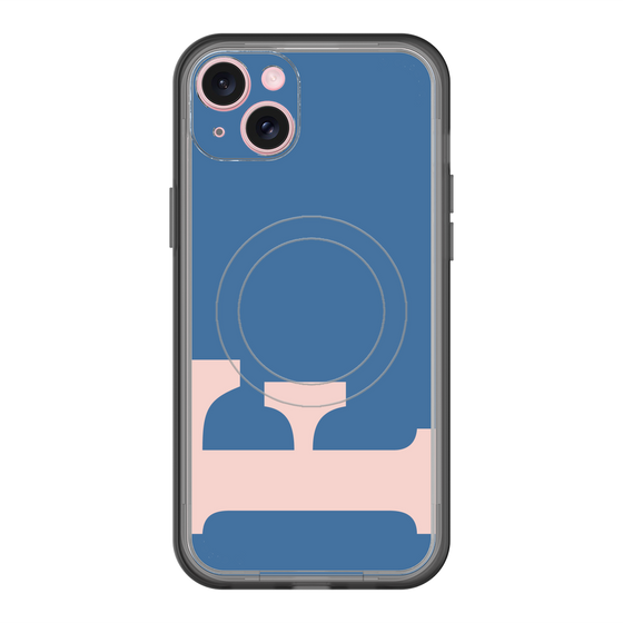 スリムプロテクションプレミアムケース with MagSafe［ オリジナル - initial color - F navy ］