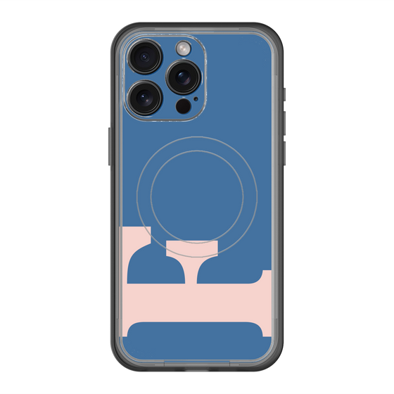 スリムプロテクションプレミアムケース with MagSafe［ オリジナル - initial color - F navy ］