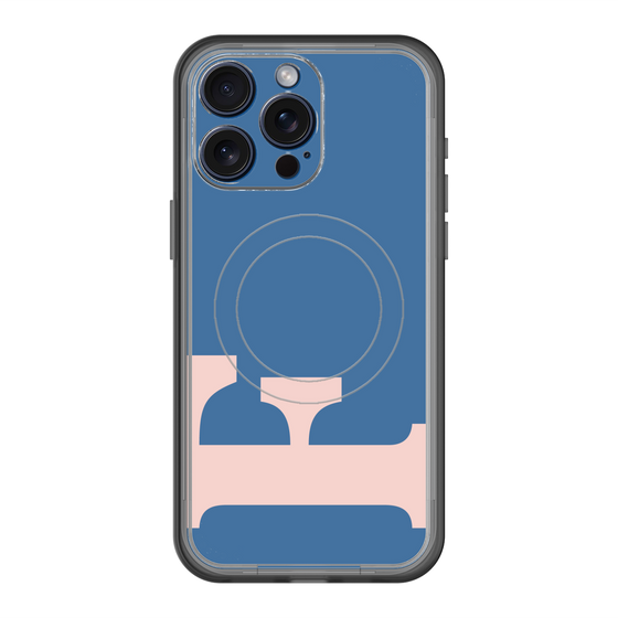 スリムプロテクションプレミアムケース with MagSafe［ オリジナル - initial color - F navy ］
