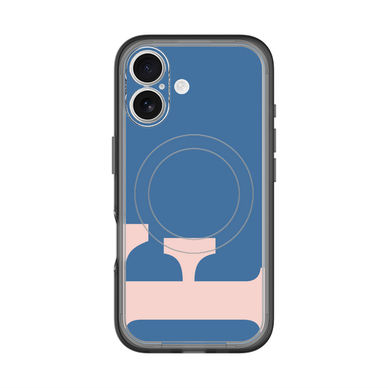 スリムプロテクションプレミアムケース with MagSafe［ オリジナル - initial color - F navy ］