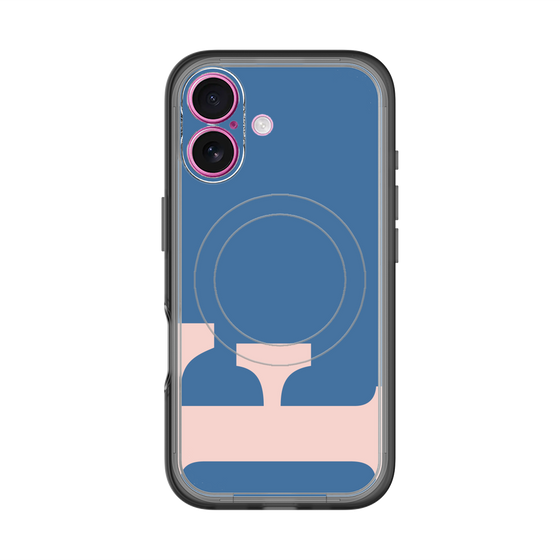 スリムプロテクションプレミアムケース with MagSafe［ オリジナル - initial color - F navy ］