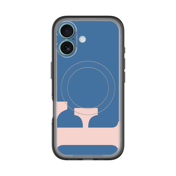 スリムプロテクションプレミアムケース with MagSafe［ オリジナル - initial color - F navy ］