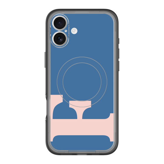 スリムプロテクションプレミアムケース with MagSafe［ オリジナル - initial color - F navy ］
