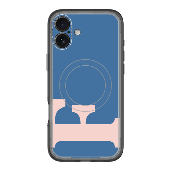 スリムプロテクションプレミアムケース with MagSafe［ オリジナル - initial color - F navy ］