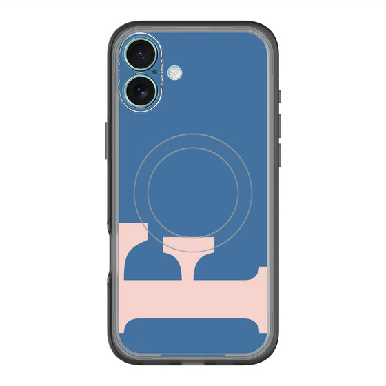 スリムプロテクションプレミアムケース with MagSafe［ オリジナル - initial color - F navy ］