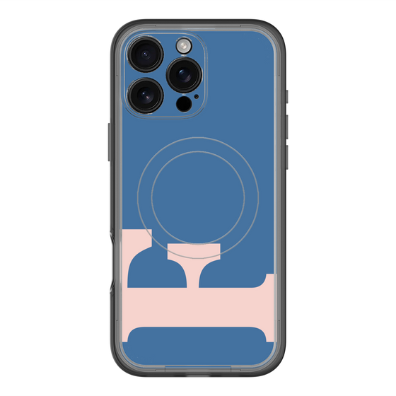 スリムプロテクションプレミアムケース with MagSafe［ オリジナル - initial color - F navy ］