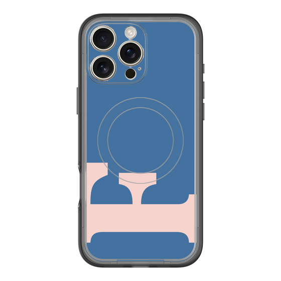 スリムプロテクションプレミアムケース with MagSafe［ オリジナル - initial color - F navy ］