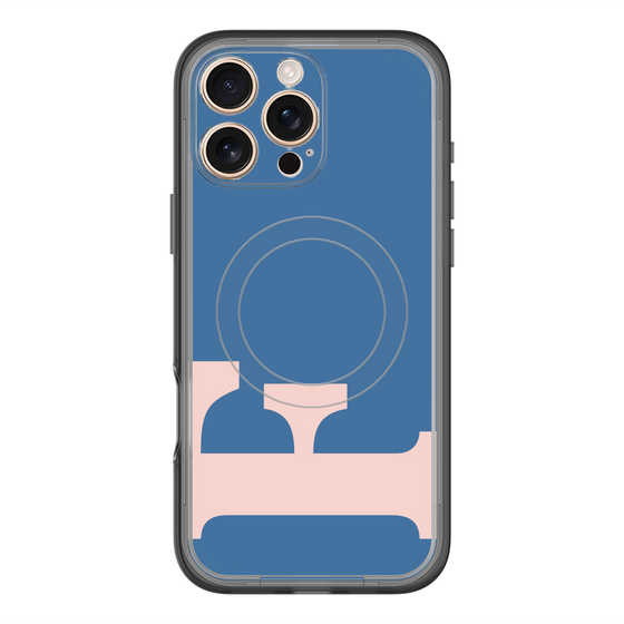 スリムプロテクションプレミアムケース with MagSafe［ オリジナル - initial color - F navy ］