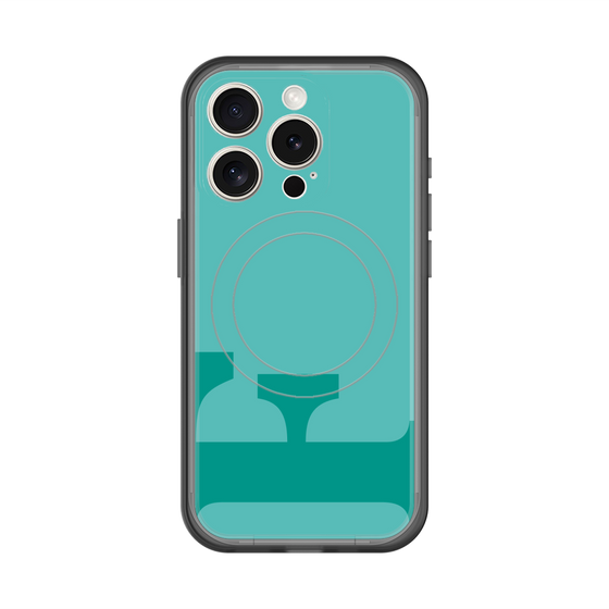 スリムプロテクションプレミアムケース with MagSafe［ オリジナル - initial color - F light green ］