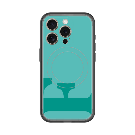 スリムプロテクションプレミアムケース with MagSafe［ オリジナル - initial color - F light green ］