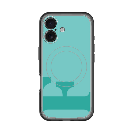 スリムプロテクションプレミアムケース with MagSafe［ オリジナル - initial color - F light green ］