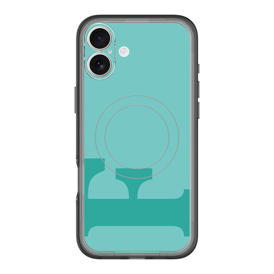 スリムプロテクションプレミアムケース with MagSafe［ オリジナル - initial color - F light green ］
