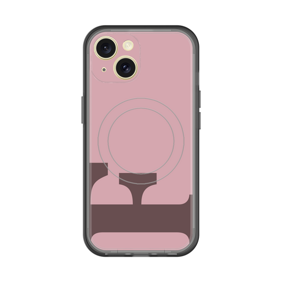 スリムプロテクションプレミアムケース with MagSafe［ オリジナル - initial color - F dusty pink ］