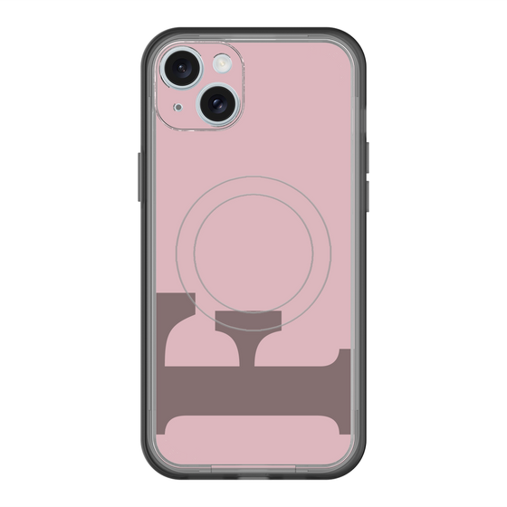スリムプロテクションプレミアムケース with MagSafe［ オリジナル - initial color - F dusty pink ］