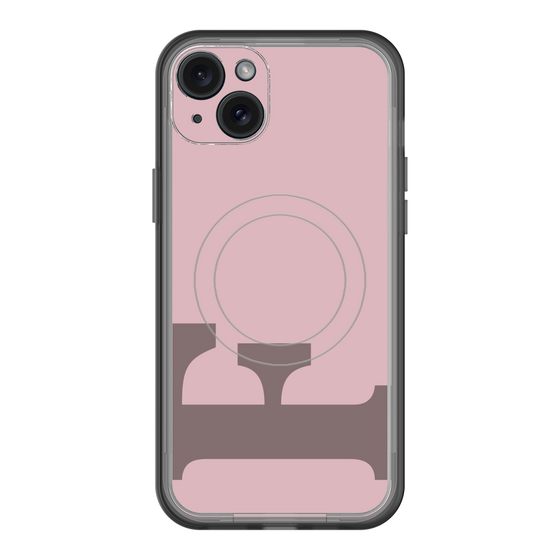 スリムプロテクションプレミアムケース with MagSafe［ オリジナル - initial color - F dusty pink ］