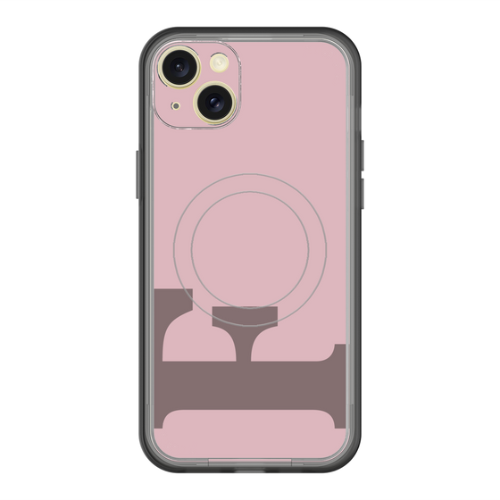 スリムプロテクションプレミアムケース with MagSafe［ オリジナル - initial color - F dusty pink ］