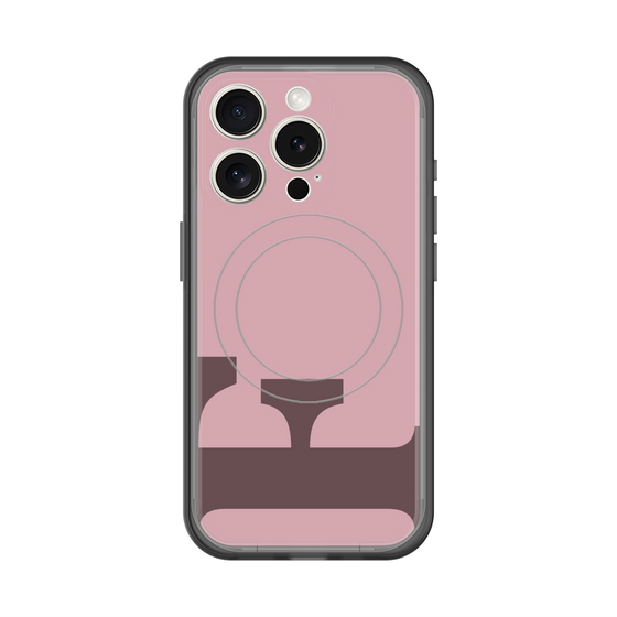 スリムプロテクションプレミアムケース with MagSafe［ オリジナル - initial color - F dusty pink ］