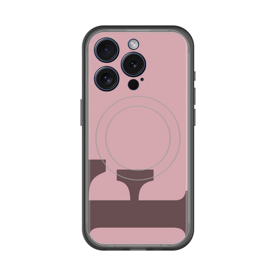 スリムプロテクションプレミアムケース with MagSafe［ オリジナル - initial color - F dusty pink ］