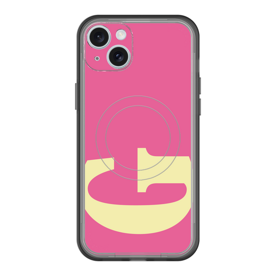 スリムプロテクションプレミアムケース with MagSafe［ オリジナル - initial color - G pink ］