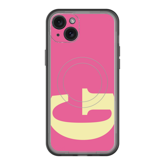 スリムプロテクションプレミアムケース with MagSafe［ オリジナル - initial color - G pink ］