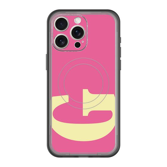 スリムプロテクションプレミアムケース with MagSafe［ オリジナル - initial color - G pink ］