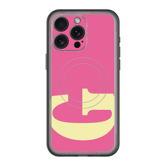 スリムプロテクションプレミアムケース with MagSafe［ オリジナル - initial color - G pink ］