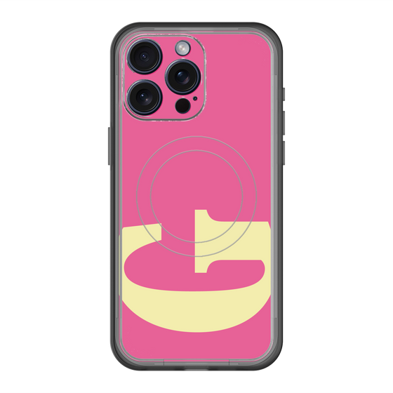 スリムプロテクションプレミアムケース with MagSafe［ オリジナル - initial color - G pink ］