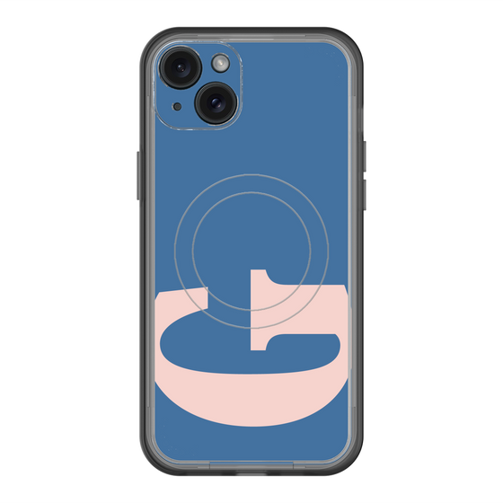 スリムプロテクションプレミアムケース with MagSafe［ オリジナル - initial color - G navy ］