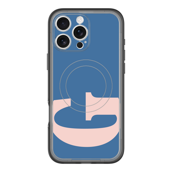 スリムプロテクションプレミアムケース with MagSafe［ オリジナル - initial color - G navy ］
