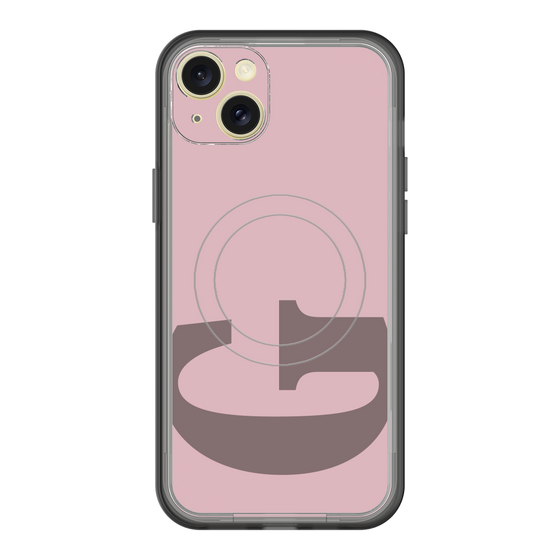 スリムプロテクションプレミアムケース with MagSafe［ オリジナル - initial color - G dusty pink ］