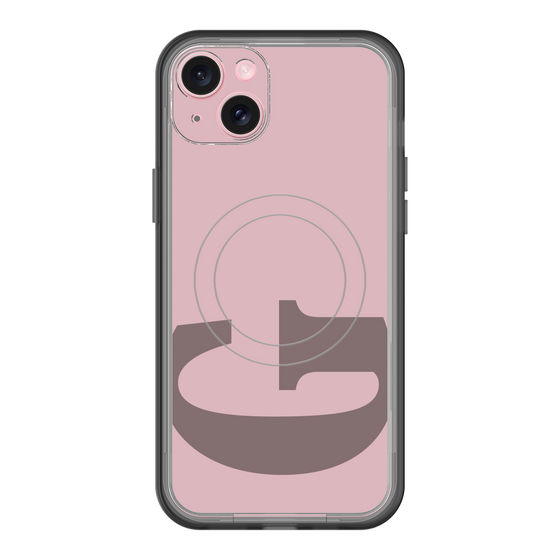 スリムプロテクションプレミアムケース with MagSafe［ オリジナル - initial color - G dusty pink ］