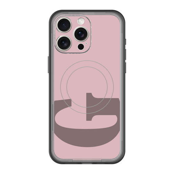 スリムプロテクションプレミアムケース with MagSafe［ オリジナル - initial color - G dusty pink ］