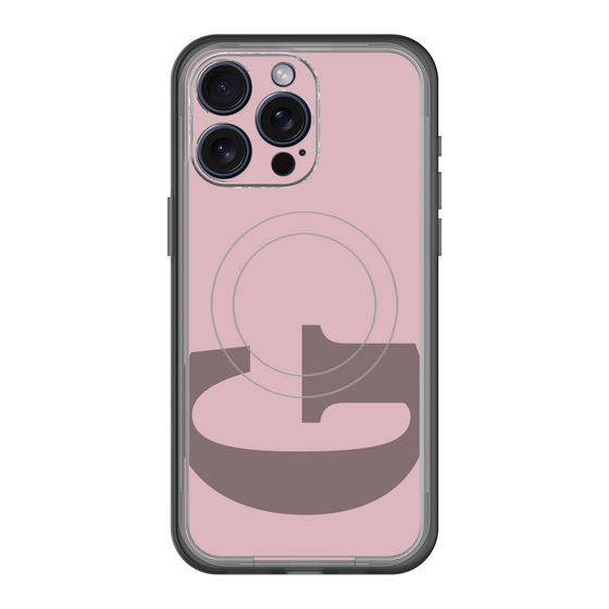 スリムプロテクションプレミアムケース with MagSafe［ オリジナル - initial color - G dusty pink ］