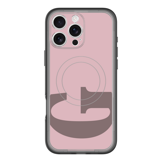 スリムプロテクションプレミアムケース with MagSafe［ オリジナル - initial color - G dusty pink ］