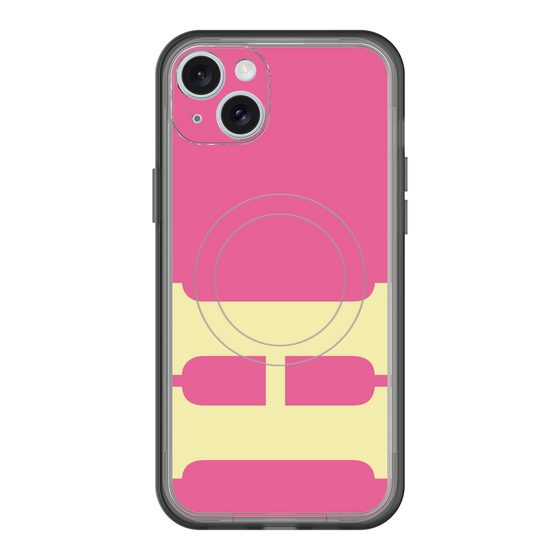 スリムプロテクションプレミアムケース with MagSafe［ オリジナル - initial color - H pink ］