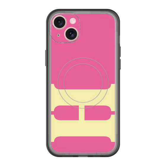 スリムプロテクションプレミアムケース with MagSafe［ オリジナル - initial color - H pink ］