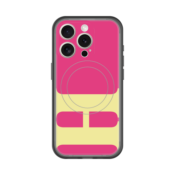 スリムプロテクションプレミアムケース with MagSafe［ オリジナル - initial color - H pink ］