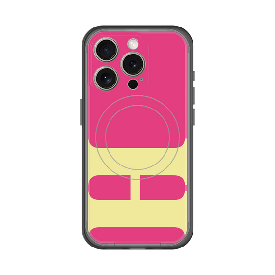 スリムプロテクションプレミアムケース with MagSafe［ オリジナル - initial color - H pink ］