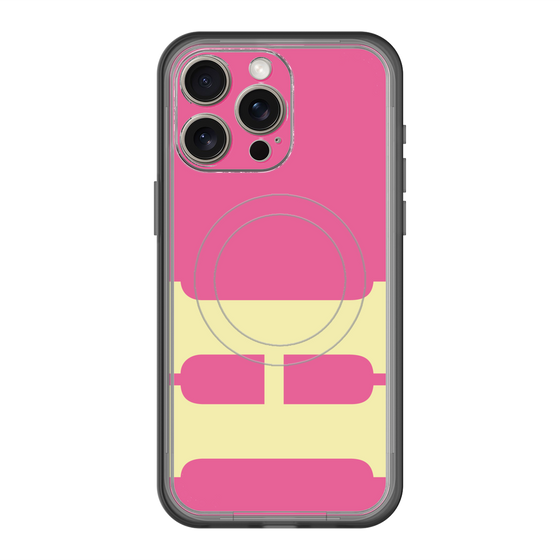 スリムプロテクションプレミアムケース with MagSafe［ オリジナル - initial color - H pink ］