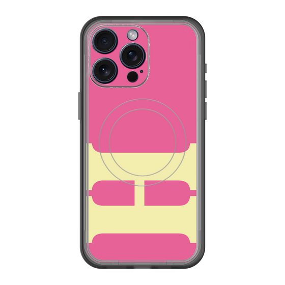 スリムプロテクションプレミアムケース with MagSafe［ オリジナル - initial color - H pink ］